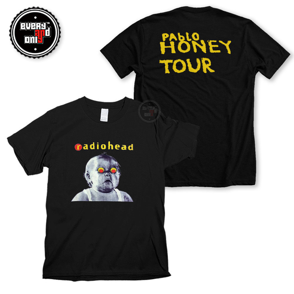 เสื้อยืดแขนสั้น Radiohead Pablo Honey Tour สำหรับผู้ชายและผู้หญิง