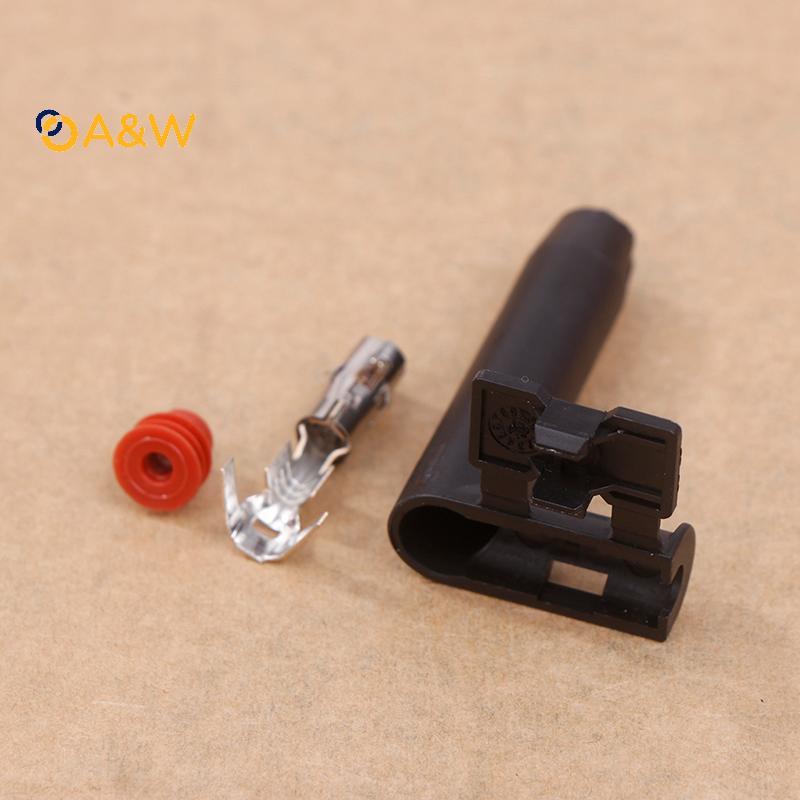A&W 1 ชุดปลั๊กไฟรถยนต์หญิงสายเชื่อมต่อ DJ7017A-4-21 Connector เปลือกพลาสติกพร้อม/ไม่มีปลั๊กขั้วลวด