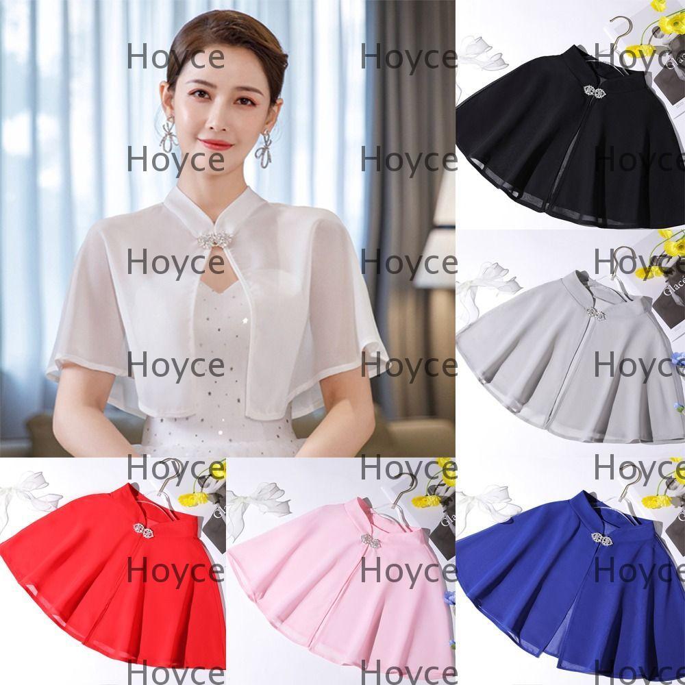 HOYCE เจ้าสาว Cape Elegant Wedding Cloak Soft Cape อุปกรณ์จัดงานแต่งงาน Evening Prom Cape