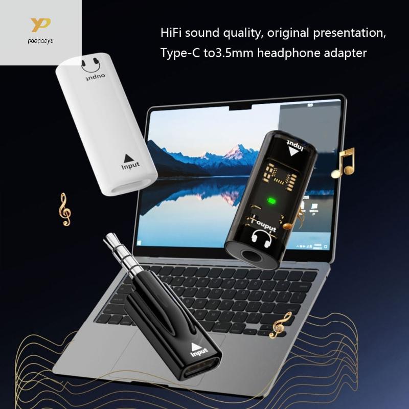 PMY ไม่จําเป็นต้องใช้อะแดปเตอร์ USB Type C ถึง 3 5 มม. รองรับสากลสําหรับโทรศัพท์แท็บเล็ตและแล็ปท็อป