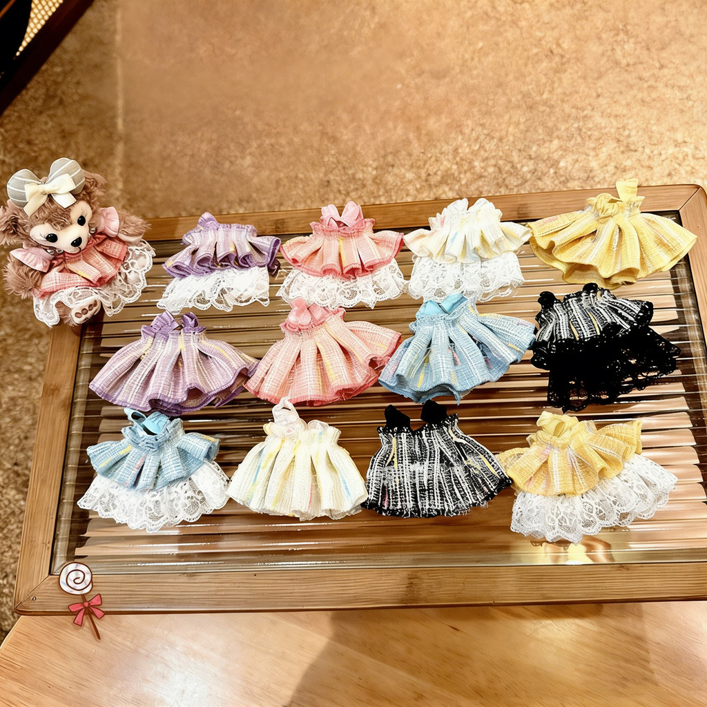10-14เซนติเมตรตุ๊กตาลูกไม้หวานตุ๊กตาชุดน่ารักผ้าฝ้ายตุ๊กตาเสื้อผ้าเปลี่ยนชุด