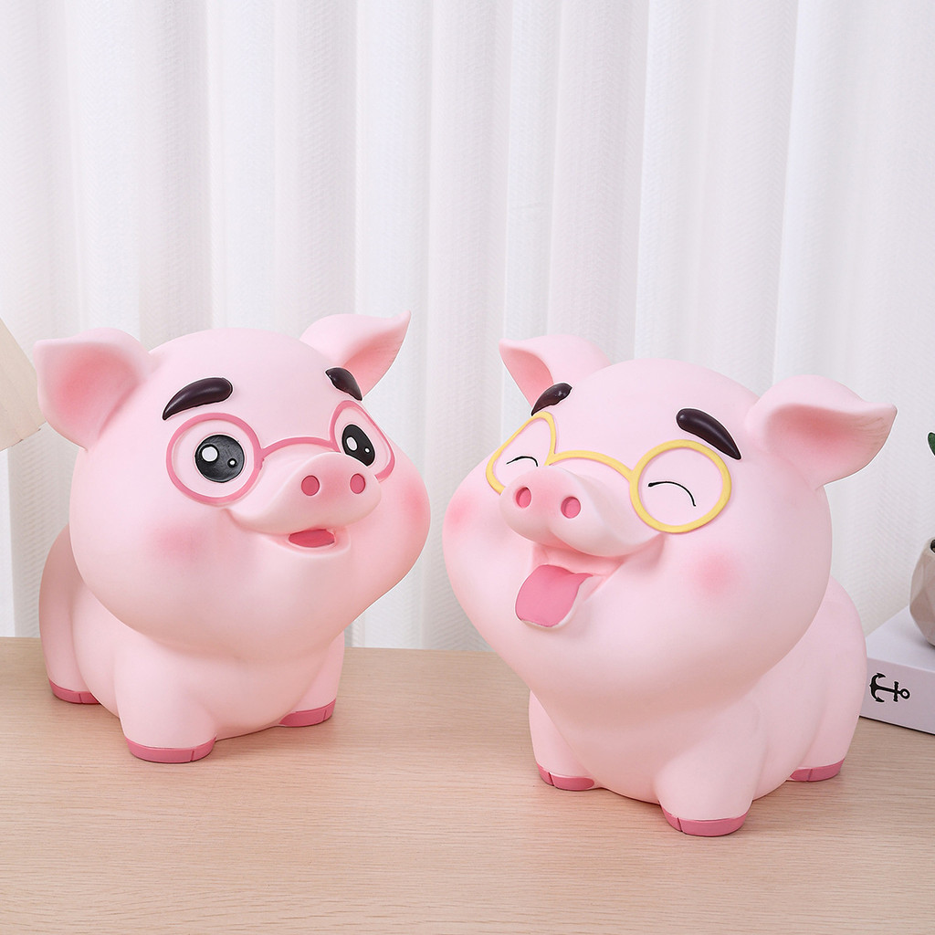 ขนาดใหญ่-ความจุ Influencer หมู Piggy Bank น่ารัก Piggy Creative Piggy Bank Bank Bank Bank เงิน Piggy