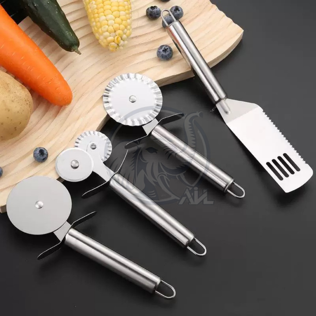 ที่ตัดพิซซ่า L-2179 พร้อมส่ง มีดตัดพิซซ่า ตัดเค้ก พร้อมที่ตักในตัว ราคา ถูกที่สุด ดีลบีเคเค แกลเลอรีภาพที่ 3