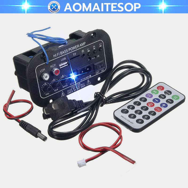 แอมป์ บลูทูธ เครื่องขยายเสียง BT แอมป์จิ๋ว2.1Ch แยกซัพอิสระ ต่อลำโพงแยก3ช่อง ใช้ไฟบ้าน ไฟ12v
