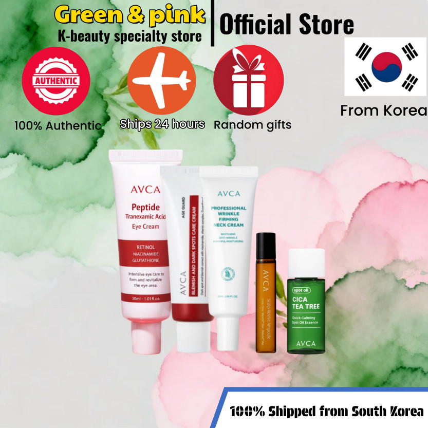 [AVCA] ครีมคอกระชับริ้วรอย 30ml/Cica Tea Tree Spot Oil Essence, 8g/Scalp Revive Ampoule 20ml/อายครีม
