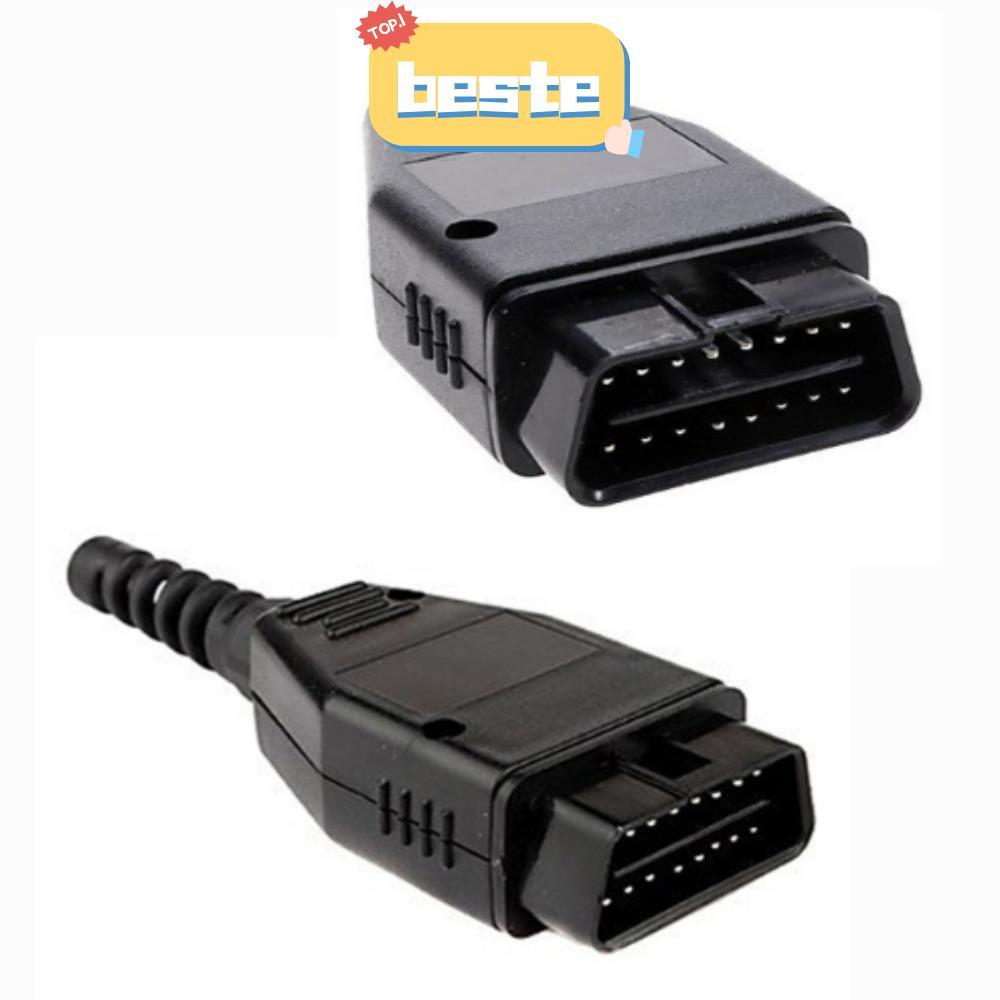 BESTE OBD2 Connector 16Pin Universal อะไหล่ OBD ปลั๊กตัวผู้