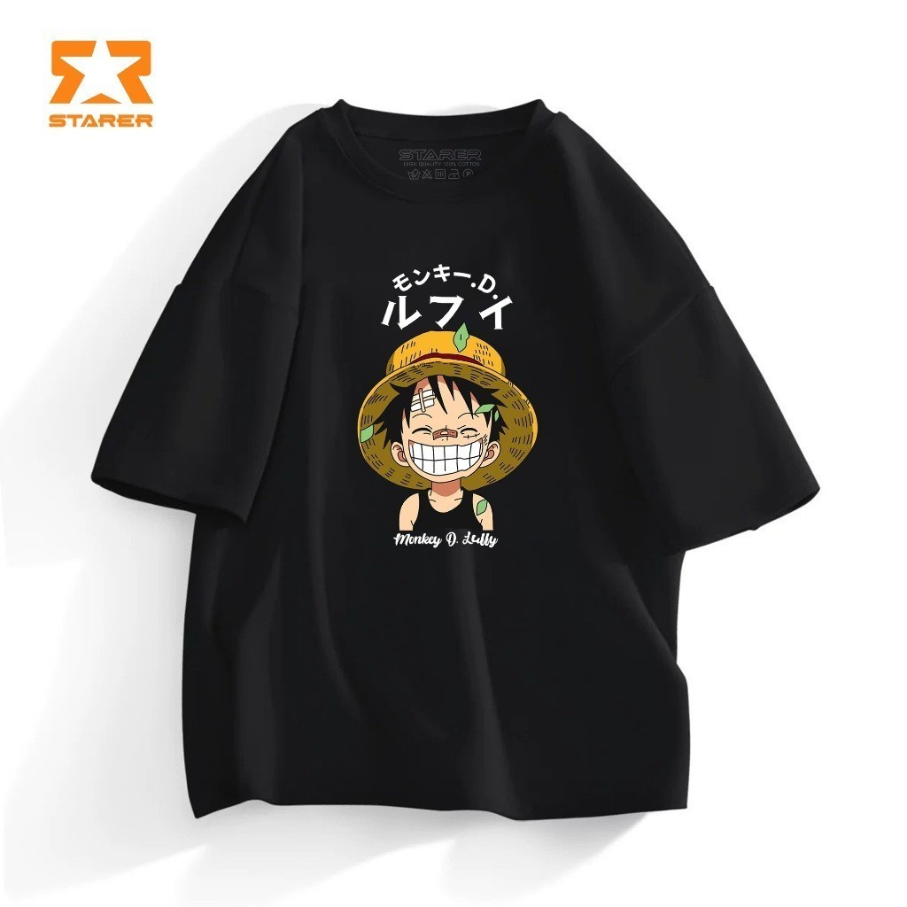 100% COD 24 hours delivery Plain Cotton Luffy ScreenPrinted Shirt