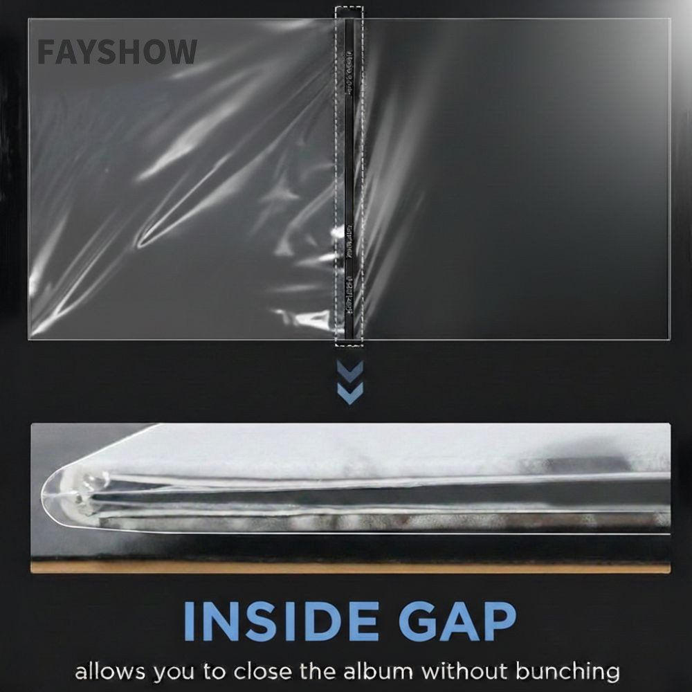 FAYSHOWTH Vinyl Records Sleeve, Resealable 12 นิ้ว Gatefold Outer LP Sleeves, บันทึกการป้องกันบันทึก