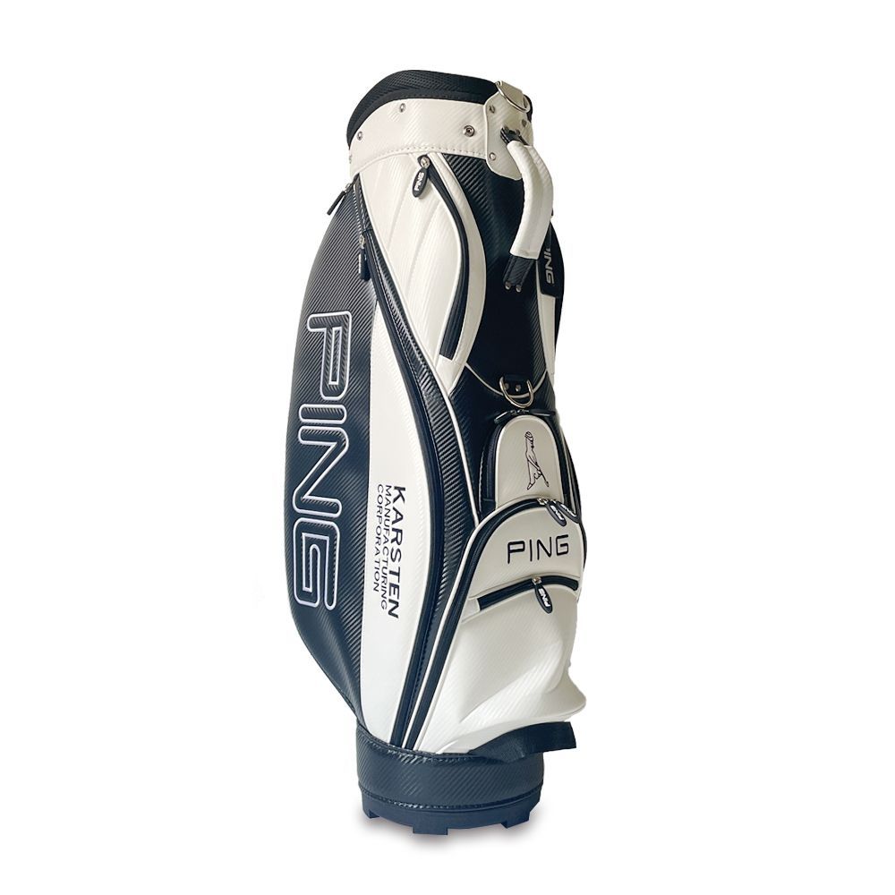 Golf Bag น้ำหนักเบาทองสำรองแบบมืออาชีพ ทำจากวัสดุPUกันน้ำ