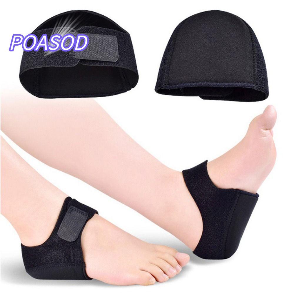MAYSHOW 1 คู่ Heel Cushion Support SBR Unisex Arch Wrap Support Heel Pad