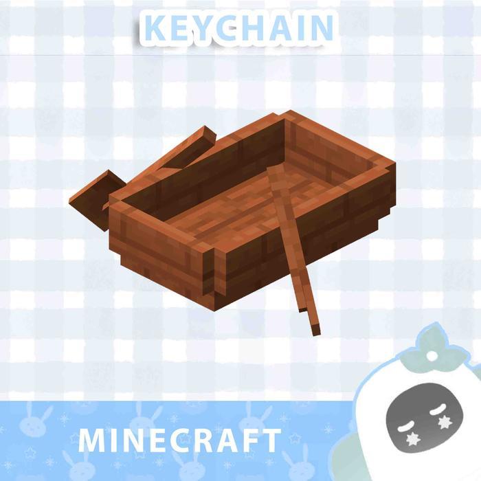 Ganci / Gantungan Kunci Akrik MINECRAFT "ITEMS" - ACACIA PLANKS