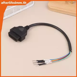 AL รถ OBD2 อะแดปเตอร์วินิจฉัย OBD2 Connector จัมเปอร์อินเทอร์เฟซสายต่อเครื่องมือสายต่ออัตโนมัติ 16Pin สามารถ +- K สาย TH