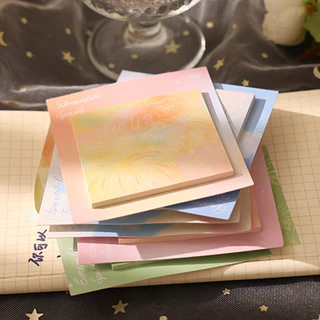 30แผ่นที่มีสีสันดอกไม้ไฟชุดโน้ตเหนียวแผ่นบันทึกแบบพกพานักเรียนสําหรับโรงเรียนสํานักงานดอกไม้ไฟธีมมินิแผ่นโน้ต