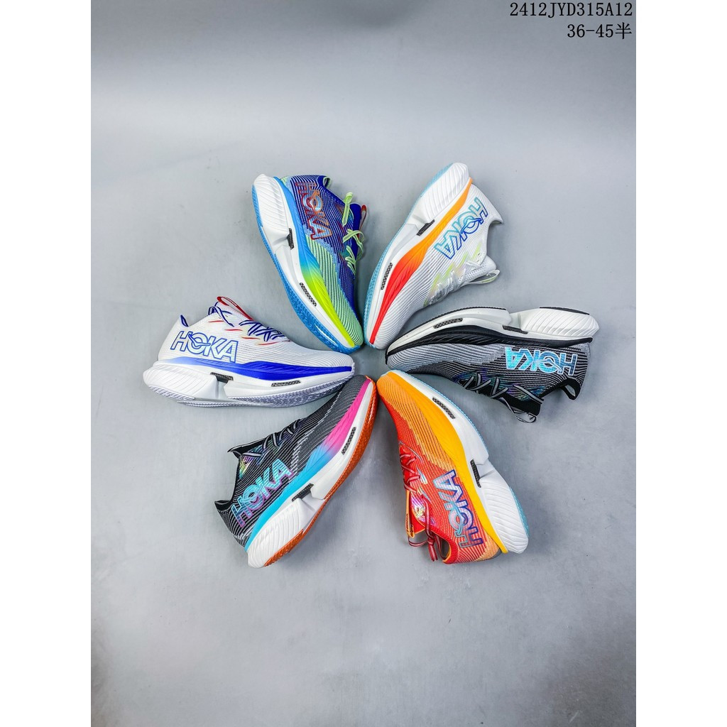 HOKA Professional Racing รองเท้าผู้ชายผู้หญิง CIELO X1 คาร์บอนรองเท้าวิ่งรองเท้าสวมใส่ Stable Breath