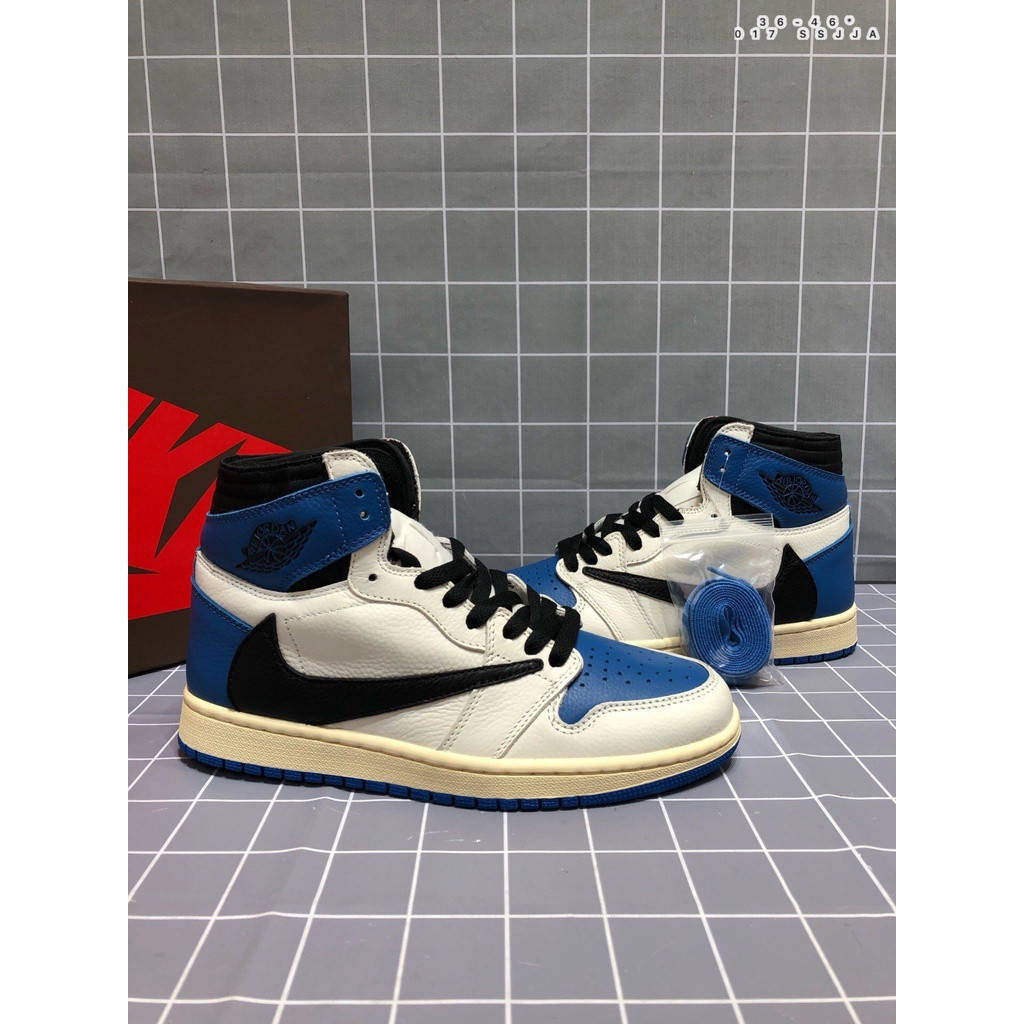Travis Scott Fragment Air Jordan 1 High OG SP Military Blue TS AJ1 Lightning Barb DH3227 105 36 45 K