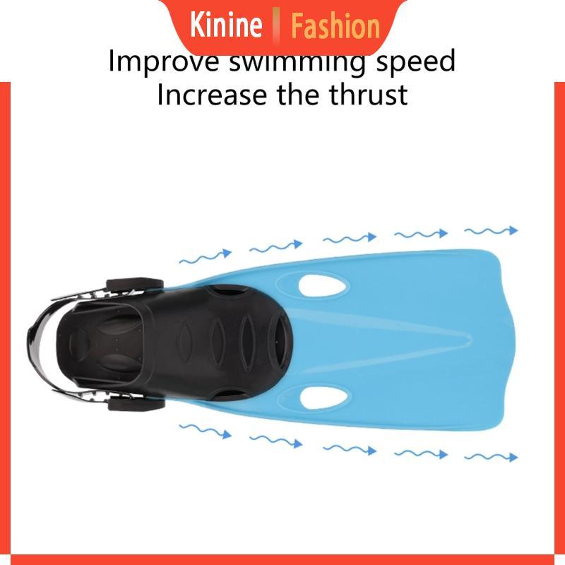 KIN Snorkel Swim Fins Training Fins Swim Flippers Swim Fins for Adult Men Women