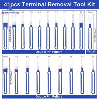 [Delicatesea] 41Pcsprehensive Car Electric Terminal Removal Ejector Tool, Connector Pin Extractor Release Puller สําหรับซ่อมรถยนต์ใหม่