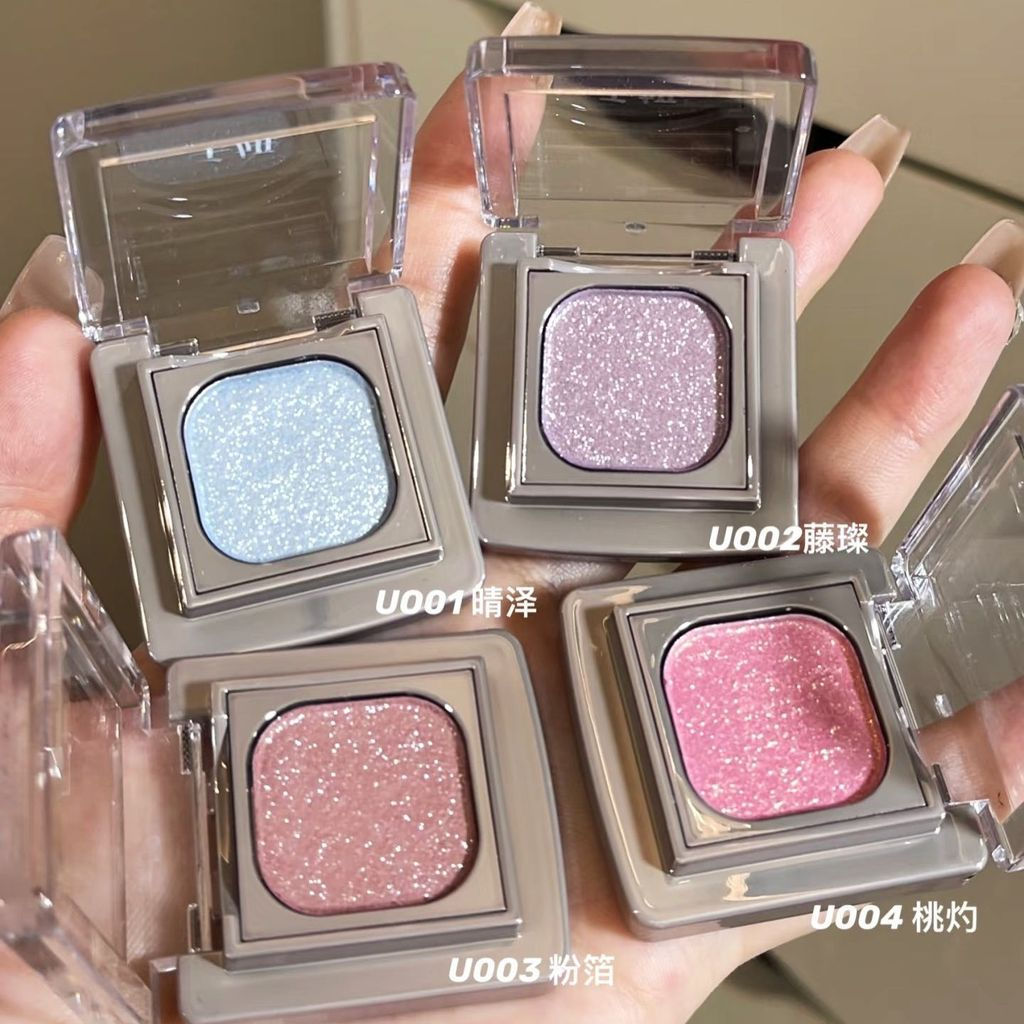 New Product#[Free gifts]Flash Single-piece makeup Qianyan Eyeshadow Palette Single Color Matte Pearl