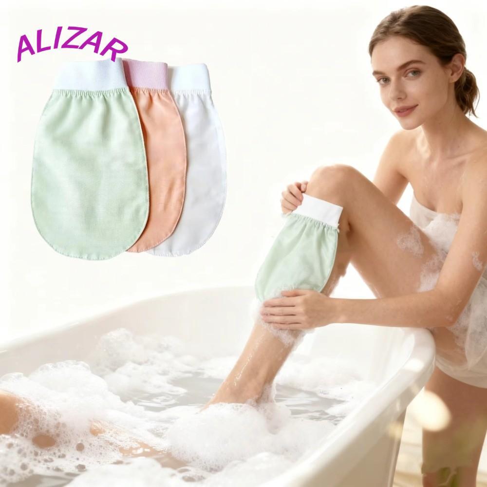 ALIZAR Bath Body Scrub, Face Wash อาบน้ํานุ่ม Exfoliating Face Wash, อุปกรณ์อาบน้ํา Silk Alternative