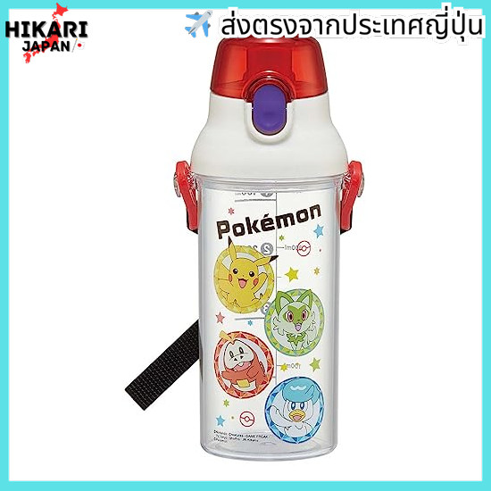 จากประเทศญี่ปุ่น✈ Skater Children's Clear Plastic Water Bottle Pokémon 23 with scale to manage hydra