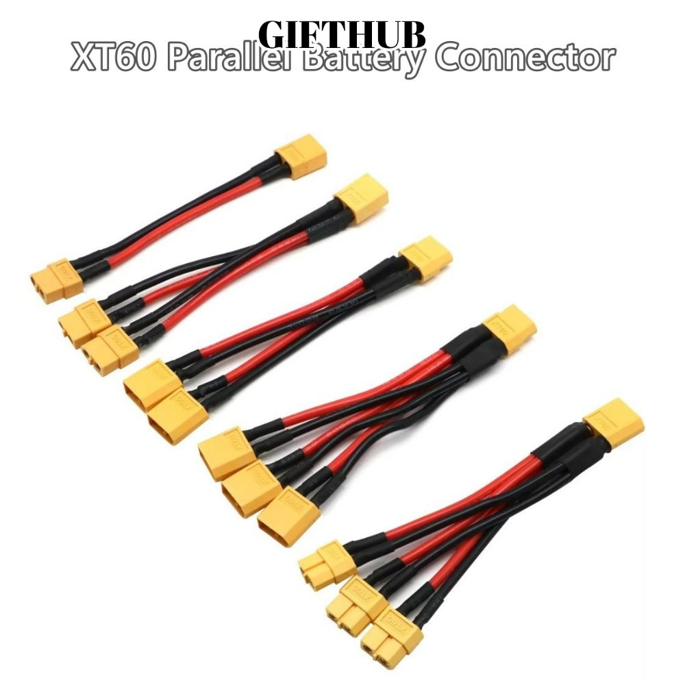 LULLABY ขั้วต่อแบตเตอรี่แบบขนาน, 10 ซม.ชายหญิงปลั๊กแบตเตอรี่สายไฟ, XT60 14 AWG สายเชื่อมต่อสําหรับ RC แบตเตอรี่มอเตอร์
