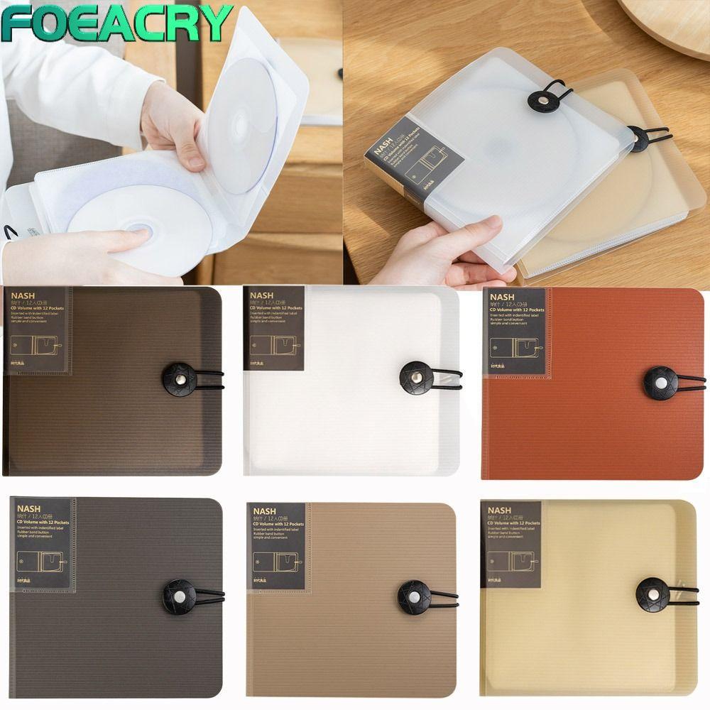 FOEACRY CD Wallet Storage Box Holder Portable CD Bag Album Box Cases