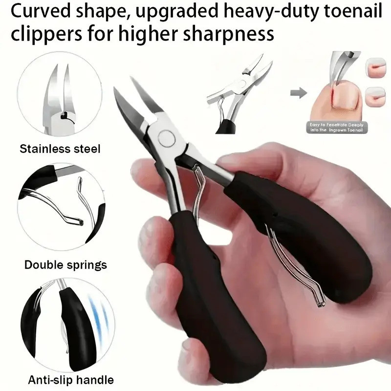 Stainless Steel Nail Clippers Inner-Growing Nail Scissors Exfoliating Scissors for Toenails for In-G