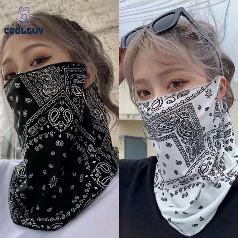 [YLSW] UV Protection Chiffon Scarf Face Mask Neck Tube Sunscreen TH