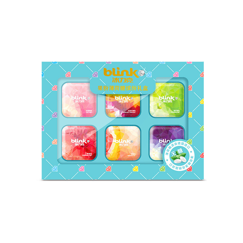 2026 สินค้าใหม่ blink Ice Rick Sugar-Free Mint Candy Pressed Tablet Candy Fresh Breath Fruit Flavour