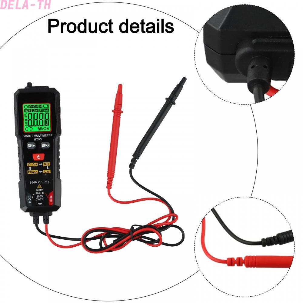 Digital Multimeter Live Test Phase Test Work Light High-Resolution LCD