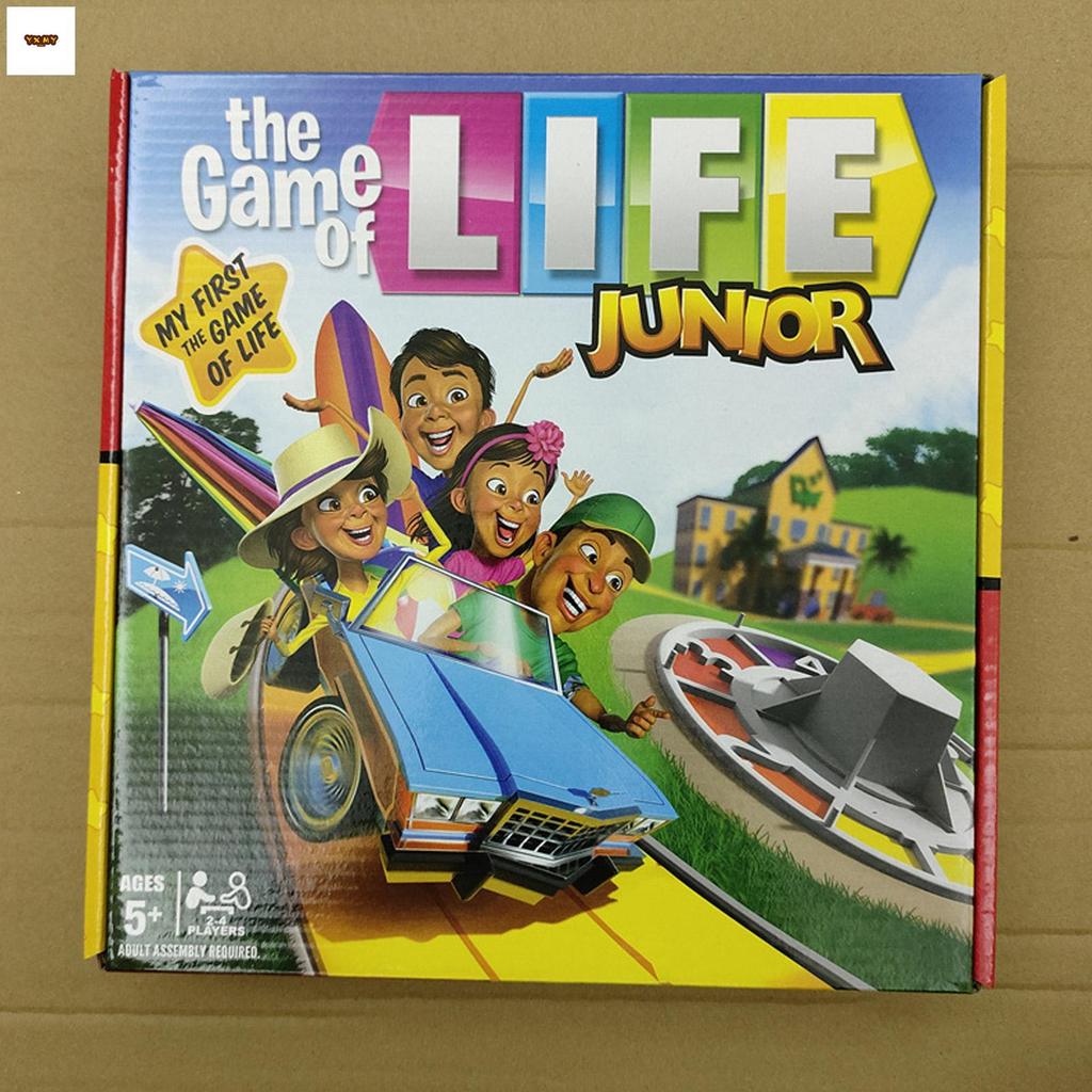The Game-Of-Life Junior: เกมกระดานครอบครัวเล่มแรกของฉันสําหรับเด็กอายุ 5 + พร้อมการ์ดผจญภัย 88 ใบและ