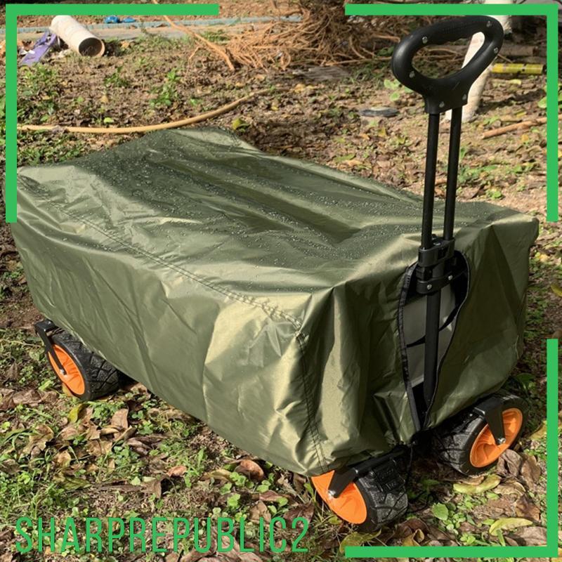 [Sharprepublic2] Garden Wagon Cover Utility Wagon Cart Cover Heavy Duty Oxford Cloth Water Resistanc