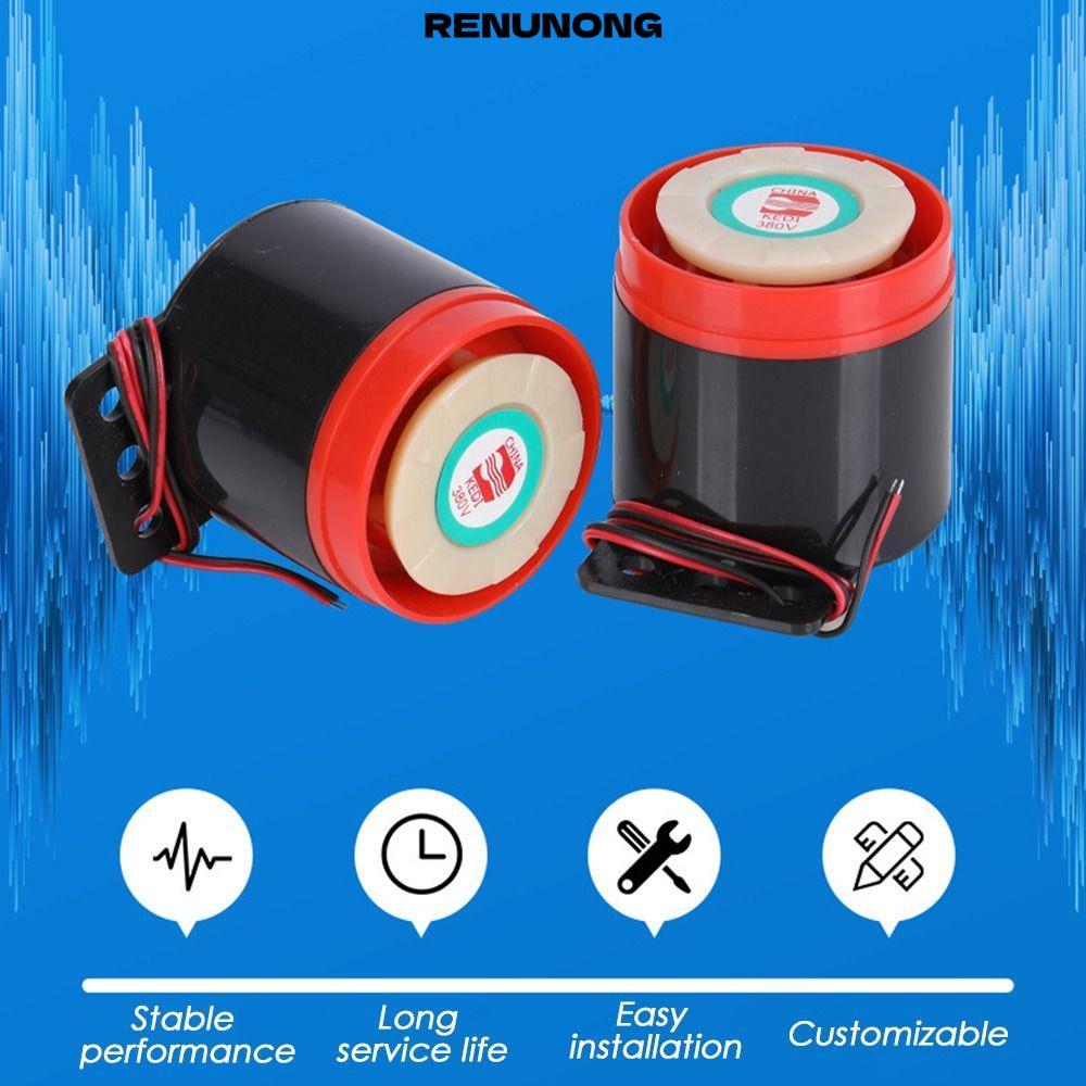 RENUNONG อิเล็กทรอนิกส์ Buzzer Alarm มินิเสียง 12V24V220V380V เสียง Buzzer