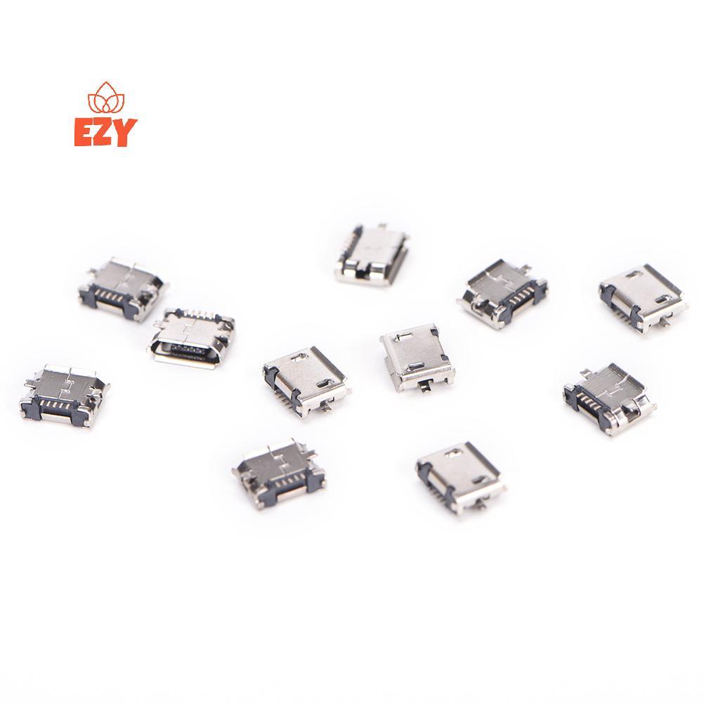 EZY 10pcs Micro USB 5pin B ประเภทหญิงสําหรับ Connector 5 pin ชาร์จ Soet ใหม่