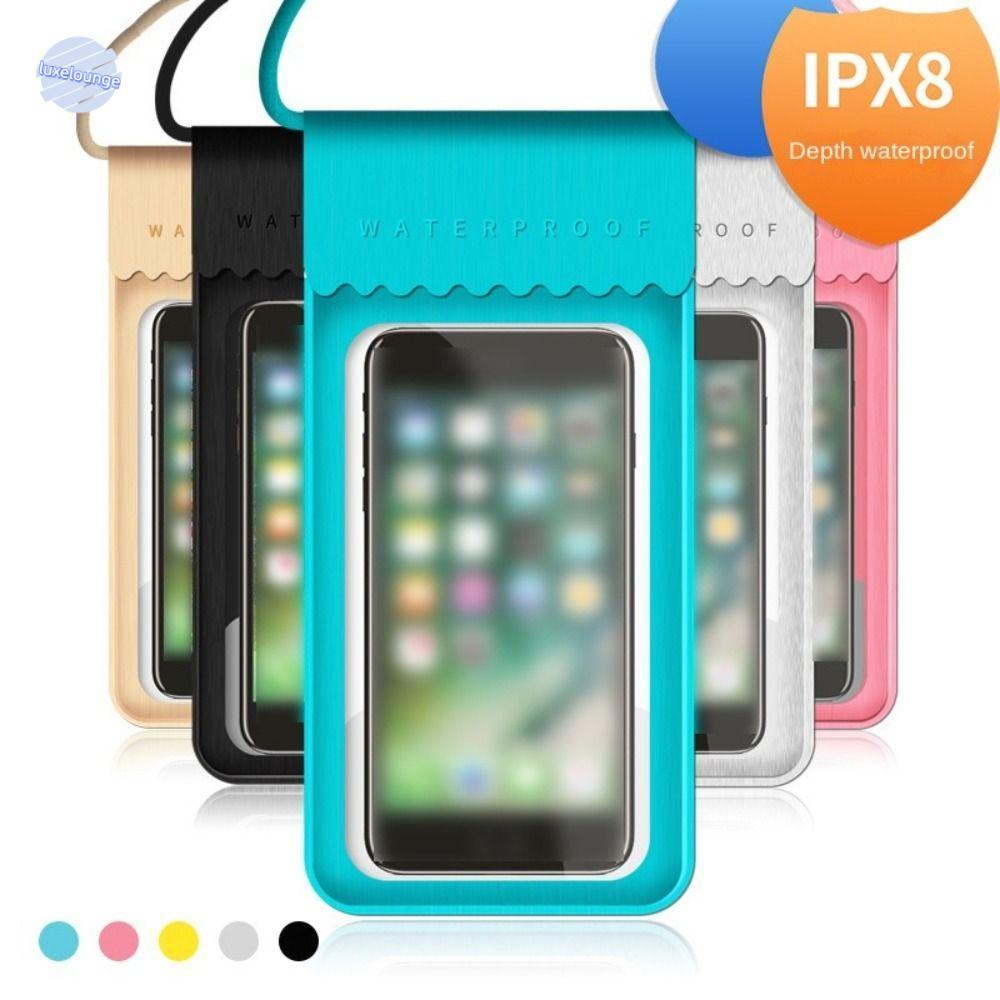 THE SONGKRAN FESTIVAL กระเป๋ากันน้ำโทรศัพท์ IPX8 หน้าจอสัมผัสได้ โปร่งใส พร้อมสายคล้องคอ สำหรับว่ายน