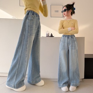 เอสเอส กางเกงยีนส์เด็กผู้หญิงกางเกงเด็ก ด้านข้างออกแบบปั๊มร้…