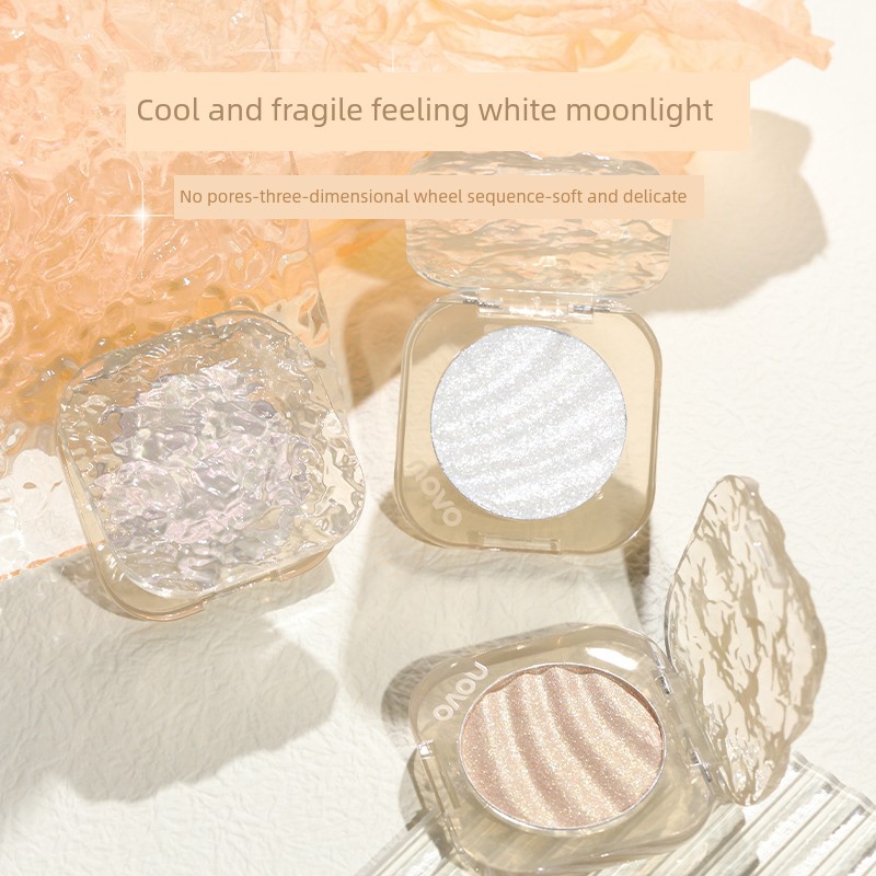 ไฮไลท์ คอนทัวร์ Novo Diamond Facial Contouring Contouring Palette แป้งกลอสสูง