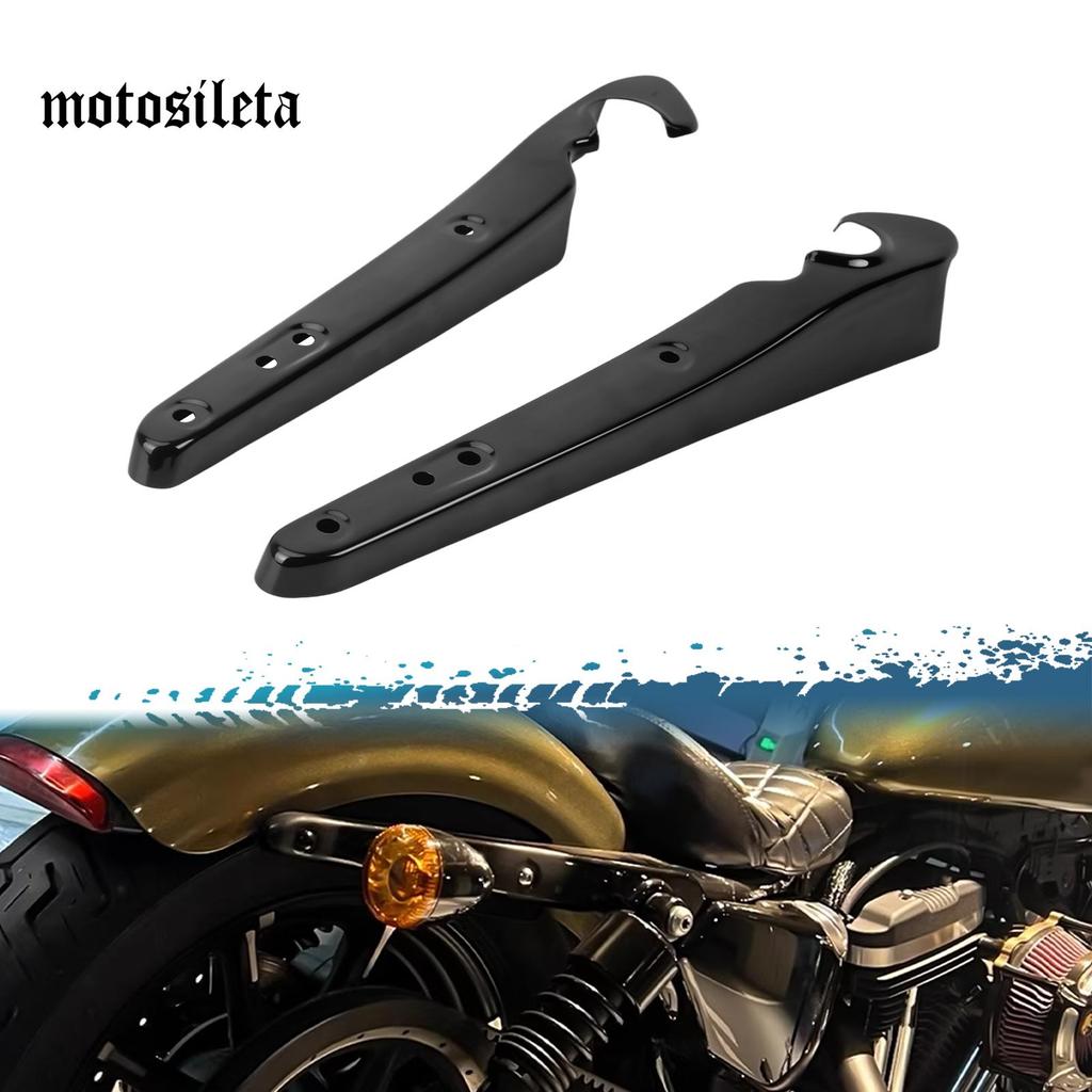 รถจักรยานยนต์สีดําด้านหลัง Fender Strut ฝาครอบไฟเลี้ยว Mount Bracket สําหรับ Harley Sportster XL Series