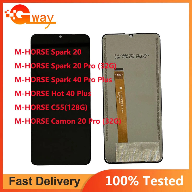สําหรับ M horse Spark 20 20 Pro 40 Pro Plus Hot 40 Plus C55 Camon 20 Pro จอแสดงผล LCD Screen Digitiz