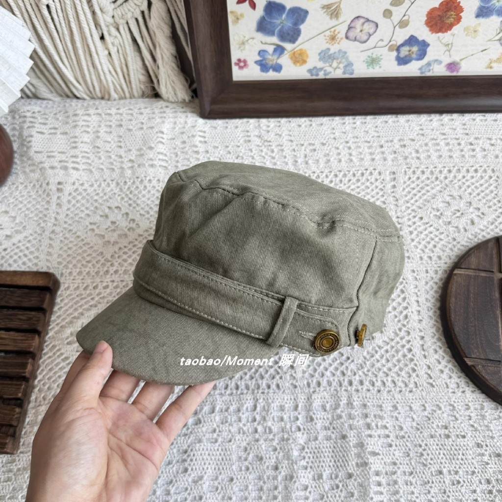 < Fashion Fine} Super-Shaped Face-Looking Small Flat Top Cap Equeen Hat All-Match Hat Square Round F