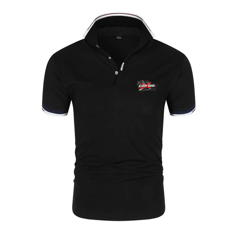 เสื้อโปโลผู้ชาย BRP Can Am Motorcycle ลายพิมพ์ใหม่ 6 สี ปี 2026 คอปกพับ ระบายอากาศได้ดี แฟชั่นสปอร์ต