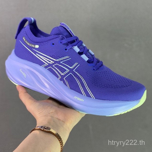 Gel Nimbus 26 รองเท้าวิ่งผู้ชายและผู้หญิง Nimbus 26 Sho Absorption รองเท้ากีฬา 1012B601-401 QV1E LOR