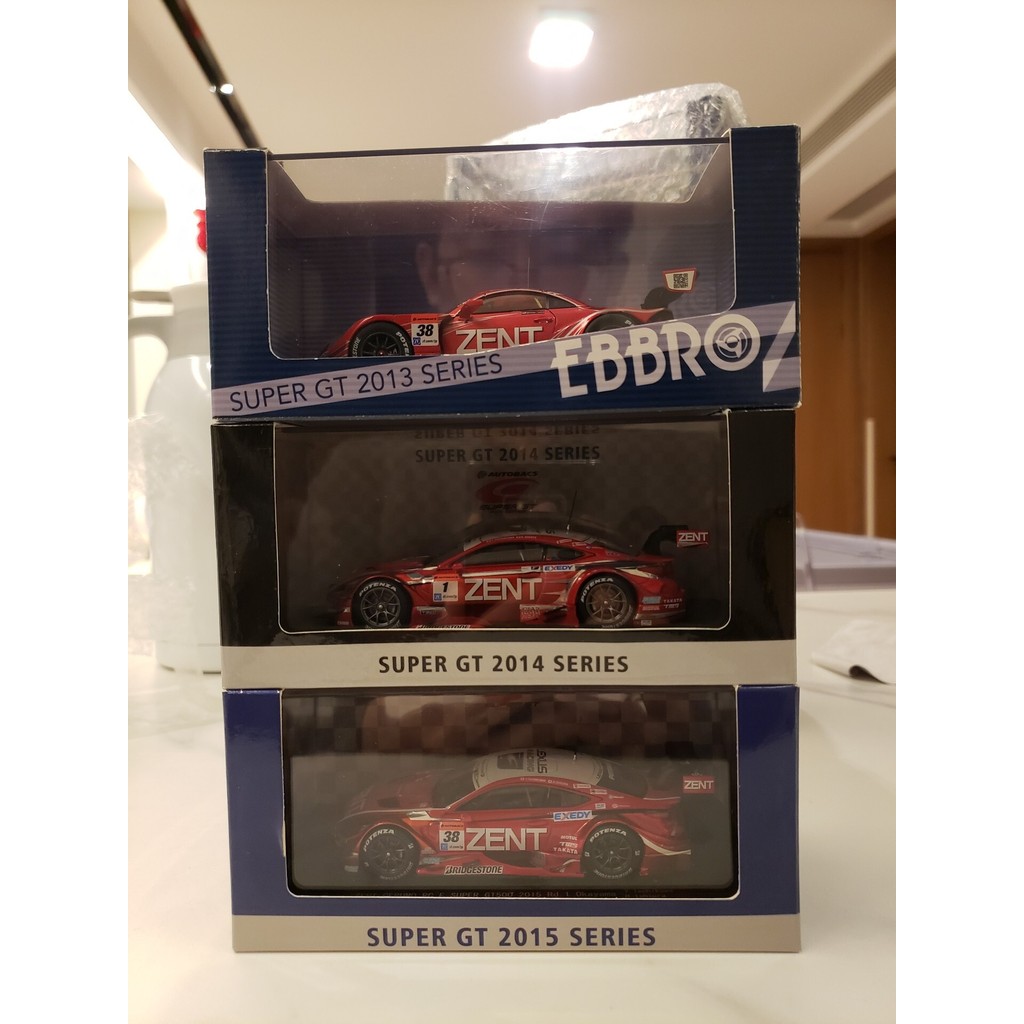 $㊐1/43 ebbro sc430 gt500 2013 Champion 1: 43 รถรุ่น Lexus zent cerumo SC430 super gt500 Championship