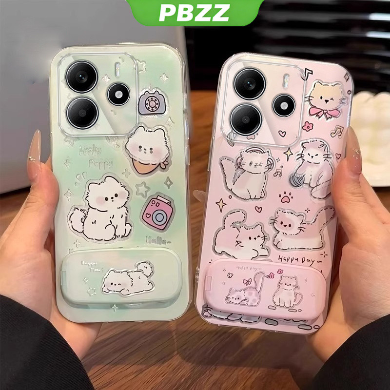 PBZZ FOR เคส สําหรับRedmi note 14 4g redmi note 14 pro plus 14 pro + 5Gเคสโทรศัพท์Softcaseซิลิโคนป้องกันกันกระแทกฝาครอบใสออกแบบใหม่ความงามCARTOON CATพร้อมผู้ถือTKYYMZJ01