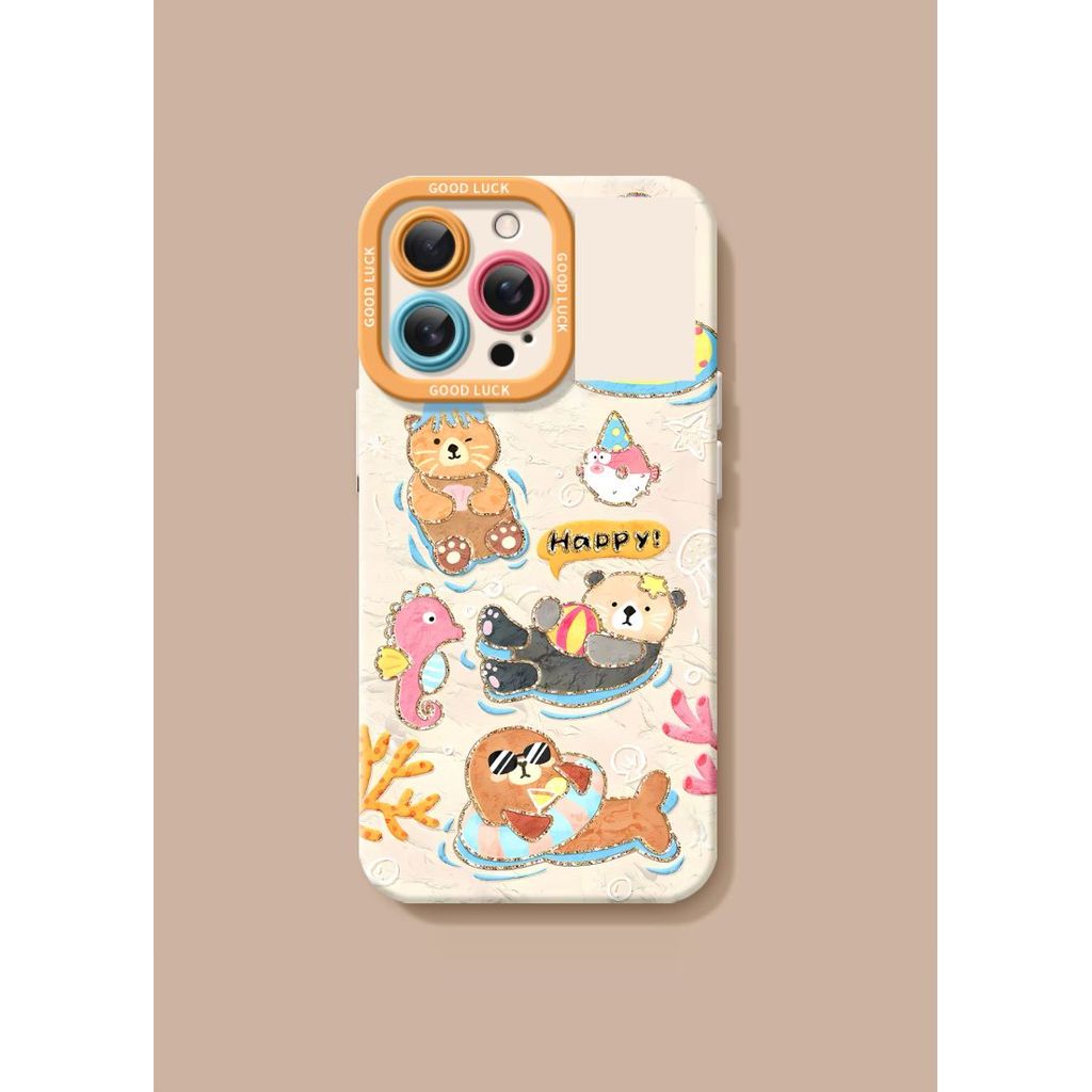 Animal เหมาะสําหรับ iPhone17promax เคสโทรศัพท์ iPhone16e รูปแบบใหม่ 15plus Case 14 รวมทุกอย่าง 13 ซิ