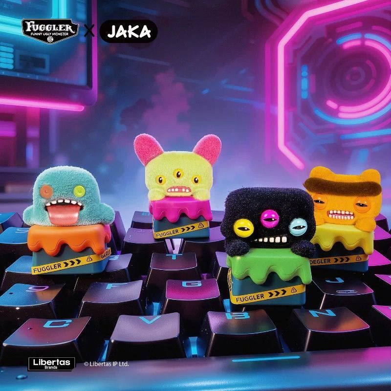 น่ารักฟันมอนสเตอร์ ห้องปฏิบัติการ เครื่องจักรหนีกล่องปริศนา | ของแท้สร้างสรรค์รูปน่ารักปุ่มกดแป้นพิมพ์เครื่องประดับ