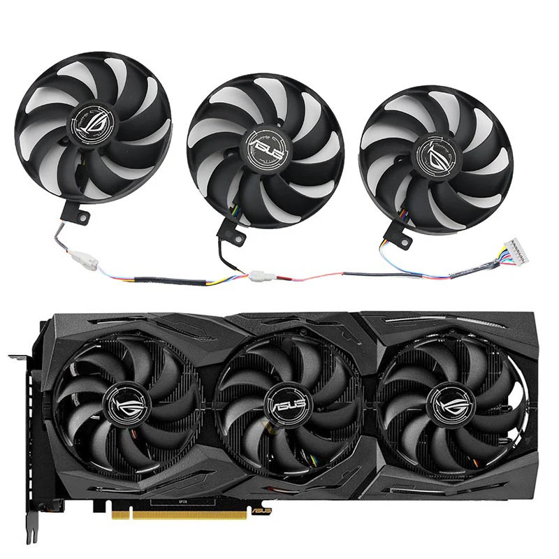 ใหม่ 89MM T129215SU สําหรับ ASUS RTX2070 ROG STRIX-GeForce RTX 2060 Super 2080 Ti หรือ RX 5600 XT RX