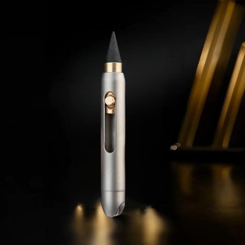 หรือไทเทเนียมอัลลอยด์ Inkless ดินสอ Professional Poet ปากกาสําหรับเขียน Home School Supplies ที่ไม่ซ้ํากันพวงกุญแจจี้ oe