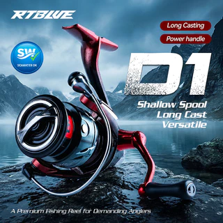 BEARKING RTBLUE D1 REEL 5.2:1 รอกสปินนิ่งสำหรับน้ำจืดและน้ำเค็ม รองรับน้ำหนักได้ถึง 10 กก.