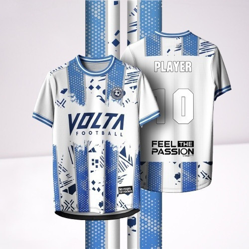 ใหม่กีฬาเสื้อยืดVoltaฟุตซอลฟุตบอลBaju Jerseyที่กําหนดเองชื่อชุดฟุตบอลJersey 3Dการพิมพ์ดิจิตอลระเหิดเต็มรูปแบบเหมาะสําหรับผู้ชายCWK